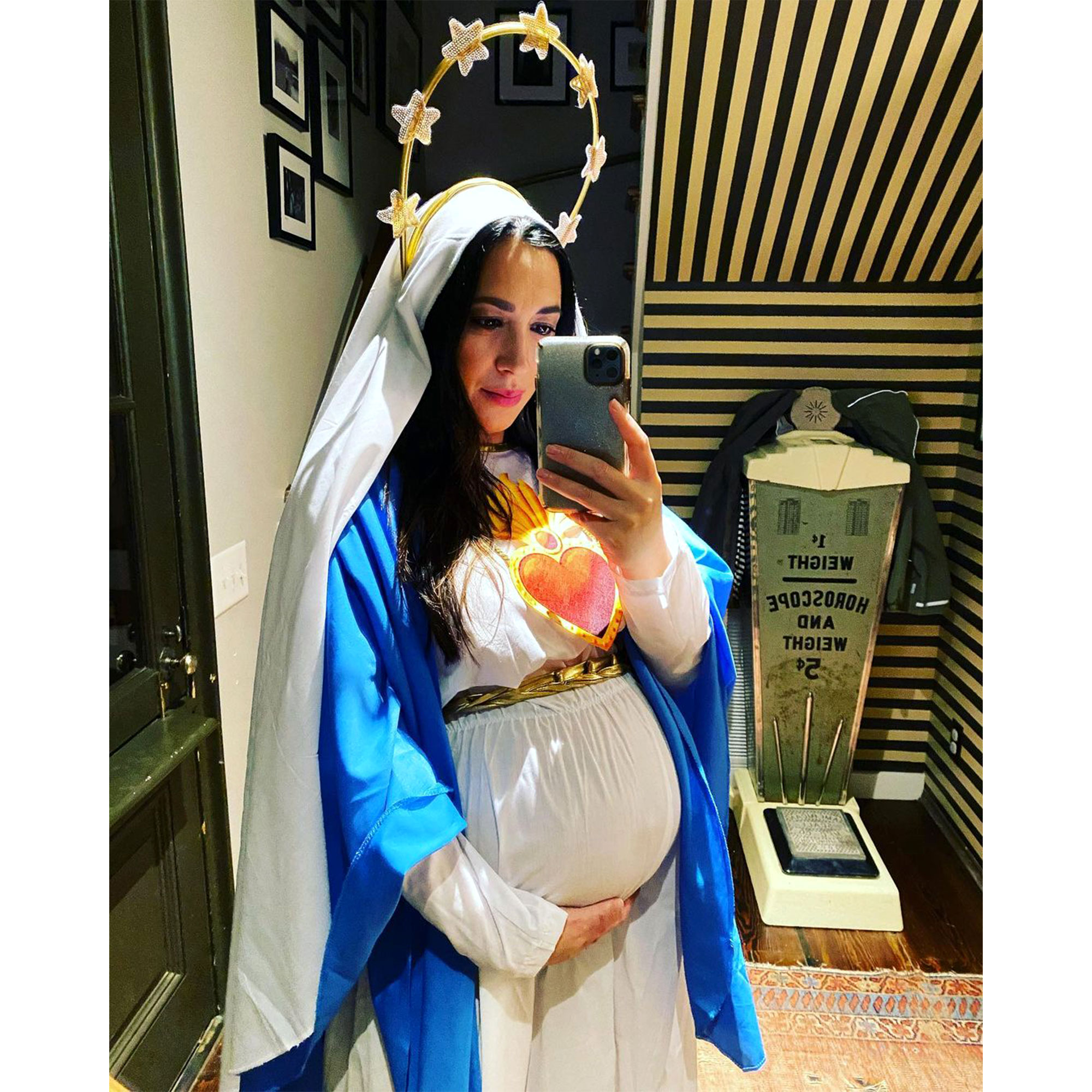 Pregnant Michelle Branch Defends Mary Halloween Costume: 'Chill Out'